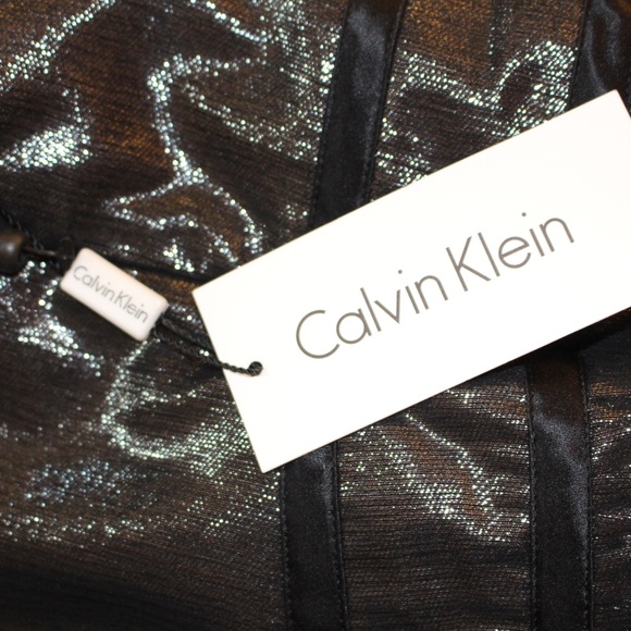 Calvin Klein, Y2K black metallic babydoll top - Picture 9 of 11